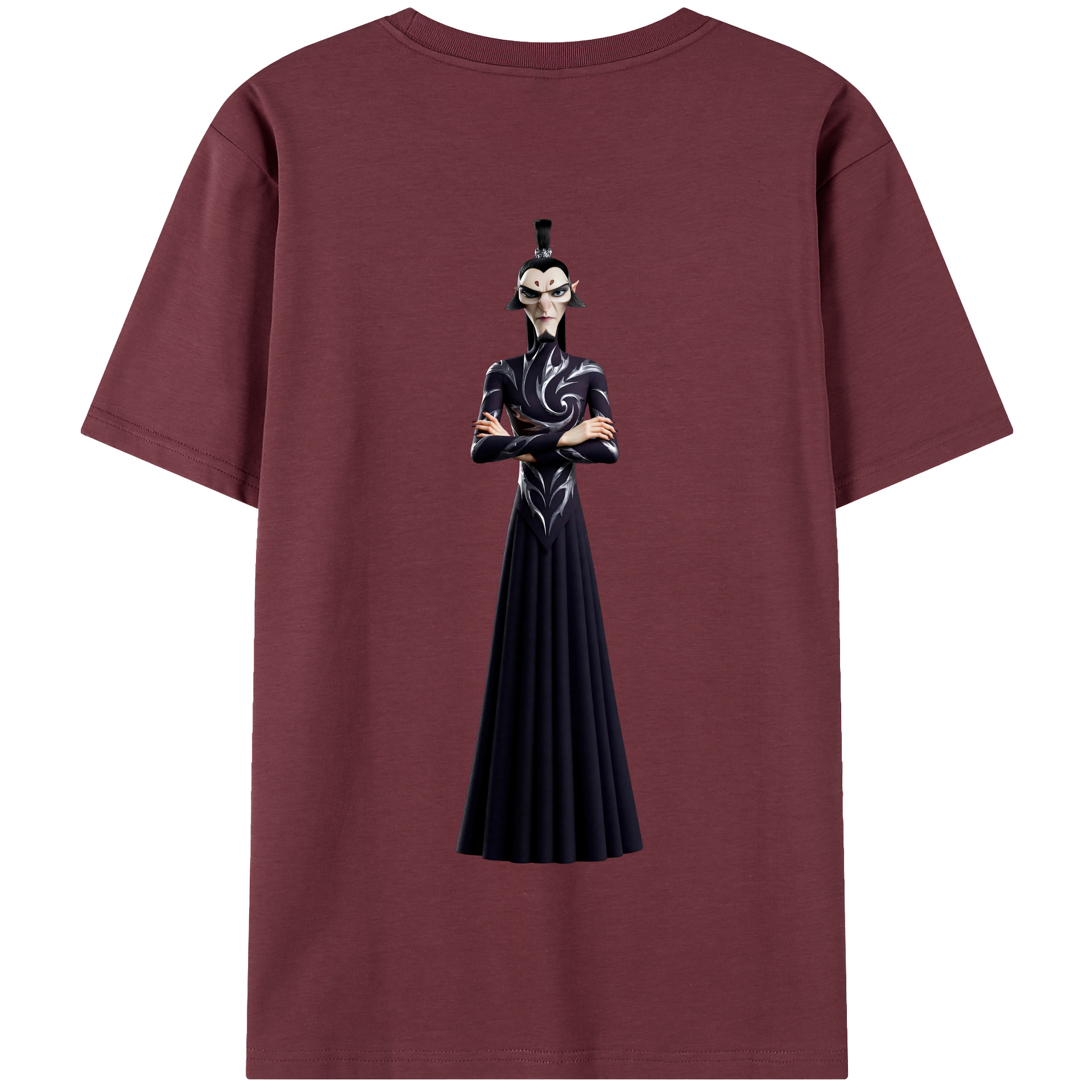 （画像用） Ne Zha 2 ナタ 魔童の大暴れ 綿100％半袖Tシャツ（背面プリント）